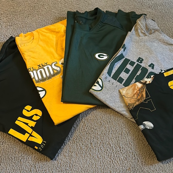 Other - Green Bay Packers T-Shirts and Long Sleeve Shirts (5) size XL